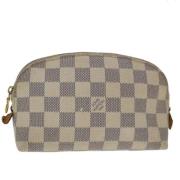 Pre-owned Canvas pouches Louis Vuitton Vintage , White , Dames