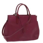 Pre-owned Leather handbags Louis Vuitton Vintage , Red , Dames