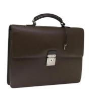 Pre-owned Leather briefcases Louis Vuitton Vintage , Brown , Dames