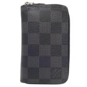 Pre-owned Canvas wallets Louis Vuitton Vintage , Black , Dames