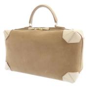 Pre-owned Canvas handbags Hermès Vintage , Brown , Dames