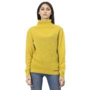 Luxe Gele Turtleneck Sweater Baldinini , Yellow , Dames