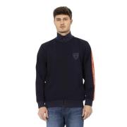 Blauwe Sweatshirt met Rits en Mouwdetail Automobili Lamborghini , Blue...