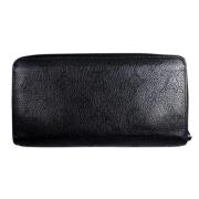 Pre-owned Leather wallets Louis Vuitton Vintage , Black , Dames