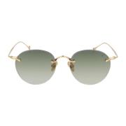 Elegante Ronde Metalen Zonnebril Eyepetizer , Yellow , Unisex