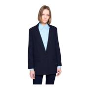 Klassieke Blazer met Zijzakken Silvian Heach , Blue , Dames