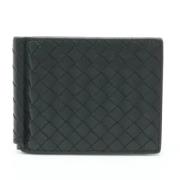 Pre-owned Leather wallets Bottega Veneta Vintage , Black , Heren