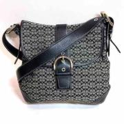 Pre-owned Canvas shoulder-bags Coach Pre-owned , Black , Dames