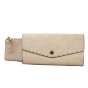 Pre-owned Canvas wallets Louis Vuitton Vintage , Beige , Dames