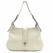 Pre-owned Leather shoulder-bags Salvatore Ferragamo Pre-owned , White ...