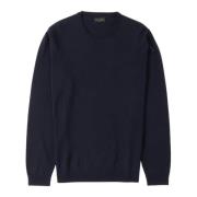 ML Crew Neck Sweater Roberto Collina , Blue , Heren