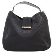 Pre-owned Leather totes Gucci Vintage , Black , Dames