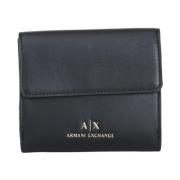 Zwarte Portemonnees voor Mannen Armani Exchange , Black , Dames