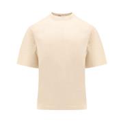 Beige Crew-neck T-shirt Burberry , Beige , Heren