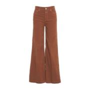 Bruine Broek Aw24 Closed , Brown , Dames