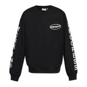 Sweatshirt met bedrukt logo Carhartt Wip , Black , Heren