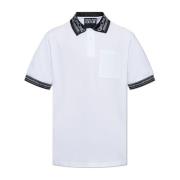 Logo Polo Versace Jeans Couture , White , Heren