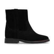 ‘Susee’ suède enkellaarzen Isabel Marant , Black , Dames