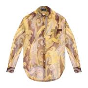 Zijden overhemd Etro , Yellow , Dames