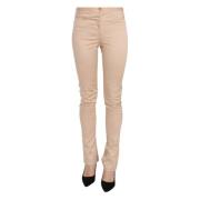 Crème Skinny Broek Elegant Chic Stijl Just Cavalli , Beige , Dames