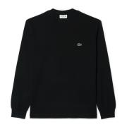 Klassieke Jersey T-shirt Lacoste , Black , Heren