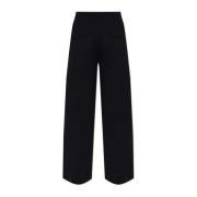 Wijde broek Max Mara , Black , Dames