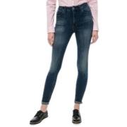 Blauwe Casual Broek Tommy Hilfiger , Blue , Dames