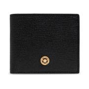 Leren portemonnee Versace , Black , Heren