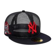 NY Yankees Mesh Patch Baseball Cap New Era , Blue , Unisex