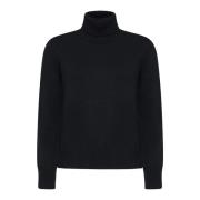 Zwarte Sweaters voor een Stijlvolle Look Blanca Vita , Black , Dames