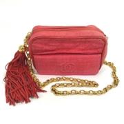 Pre-owned Leather chanel-bags Chanel Vintage , Red , Dames