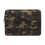 Camouflage Laptop Hoes met Goud Geëmbosseerd Leer Wouf , Multicolor , ...