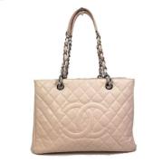 Pre-owned Leather chanel-bags Chanel Vintage , Pink , Dames