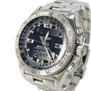 Pre-owned Stainless Steel Watch Breitling Pre-owned , Black , Heren