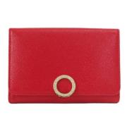 Pre-owned Leather wallets Bvlgari Vintage , Red , Dames