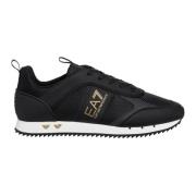 Effen Veterschoenen Emporio Armani EA7 , Black , Heren