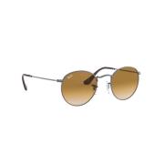 Ronde Metalen Zonnebril Ray-Ban , Gray , Heren