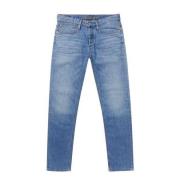 Slim Fit Blauwe Heren Jeans Denham , Blue , Heren