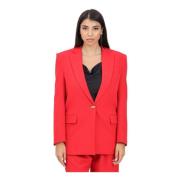 Rode Vrouwen Elegante Jas Just Cavalli , Red , Dames