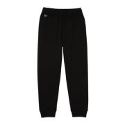 Sportieve Zwarte Jogger Broek Lacoste , Black , Unisex