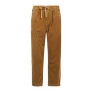 Tan Corduroy Geplooide Werkbroek Ralph Lauren , Brown , Heren