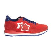 Rode Suède Sneakers Atlantic Stars , Red , Heren