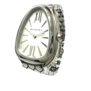 Pre-owned Stainless Steel watches Bvlgari Vintage , White , Dames