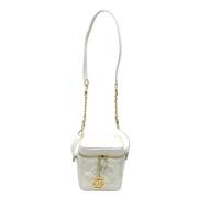 Pre-owned Leather chanel-bags Chanel Vintage , White , Dames