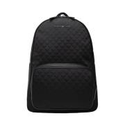 Stijlvolle Logo Rugzak met Ritssluiting Emporio Armani , Black , Heren