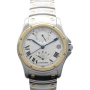 Pre-owned Stainless Steel watches Cartier Vintage , Gray , Dames