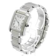 Pre-owned Stainless Steel watches Cartier Vintage , Gray , Dames