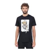 Teddy Bear T-shirt Moschino , Black , Heren