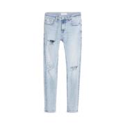 Heren Super Skinny Katoenen Jeans Calvin Klein Jeans , Blue , Heren