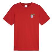 X One Piece Tee T-shirt Puma , Red , Heren